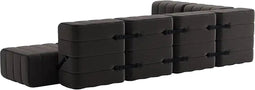 ambivalenz modulaire bank curt – 12 modules – grijs bruin