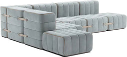 ambivalenz modulaire bank curt – 12 modules – licht blauw