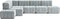 ambivalenz modulaire bank curt – 12 modules – licht blauw
