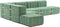 ambivalenz modulaire bank curt – 12 modules – licht groen