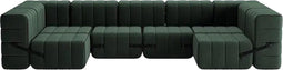 ambivalenz modulaire bank curt – 15 modules – donker groen