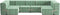 ambivalenz modulaire bank curt – 15 modules – licht groen
