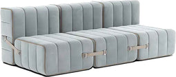 ambivalenz modulaire bank curt - 6 modules – licht blauw