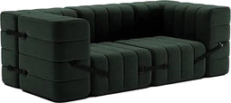 ambivalenz modulaire bank curt – 7 modules – donker groen