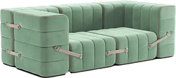 ambivalenz modulaire bank curt – 7 modules – licht groen