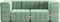 ambivalenz modulaire bank curt – 7 modules – licht groen