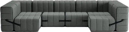 ambivalenz modulaire bank curt - u vorm – grijs