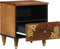 vidaXL - Nachtkastje - 40x33x46 - cm - Massief - Mango - Hout