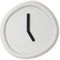 Ronde Klok Lichtgrijs / Round Clock Lightgrey - Design klok Werkwaardig