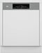 Beko BDSN3844M0X - Semi-inbouw Vaatwasser - 14 Couverts 43 dB C - RVS