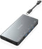 Aisens ASUC-8P015-GR - USB 3.2 Hub - 3x USB 3.2 Gen1 - Ethernet 1Gbps - Type-C