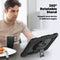 Xccess iPad Air (2024) - Hardcase Backcover - Schokbestendig + Standaard - Zwart