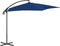 vidaXL - Zweefparasol - met - stalen - paal - 250x250 - cm - azuurblauw