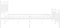 vidaXL - Bedframe - met - hoofd- - en - voeteneinde - metaal - wit - 180x200 - cm