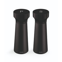 Amefa houten peper-zout molen set 15 cm 2 stuks zwart