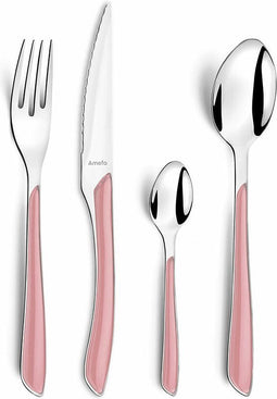 Amefa Eclat Bestekset - Roze - RVS - 24-delig