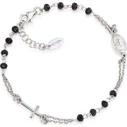 Amen Dames Armband 925 sterling zilver Zilver 15 Glasstein One Size Zilver 32015432