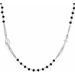 Amen Dames Ketting 925 sterling zilveren glassteen One Size Zilver 32015435