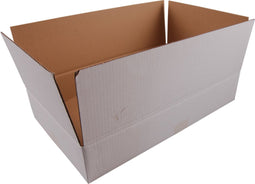 Amerikaanse vouwdoos | golfkarton | 400x300x215mm | enkele golf | PFC | wit | 25 stuks