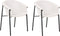 AMES - Eetkamerstoel set van 2 - Beige - Polyester