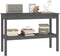 vidaXL - Wandtafel - 110x40x75 - cm - massief - grenenhout - grijs