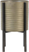 Light & Living Bloempot + standaard Caski - Tin Brons/Zwart - Ø28,5x43,5cm