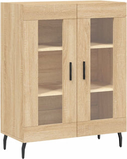 vidaXL - Dressoir - 69,5x34x90 - cm - bewerkt - hout - sonoma - eikenkleurig