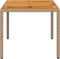 Tuintafel 150x90x75 cm poly rattan en massief acaciahout beige