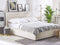 AMIENS - Bed met opbergruimte - Beige - 140 x 200 cm - Fluweel