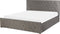 AMIENS - Bed met opbergruimte - Grijs - 140 x 200 cm - Fluweel
