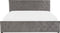 AMIENS - Bed met opbergruimte - Grijs - 180 x 200 cm - Fluweel