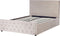 AMIENS - Bed met opbergruimte - Taupe - 140 x 200 cm - Fluweel
