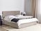 AMIENS - Bed met opbergruimte - Taupe - 180 x 200 cm - Fluweel