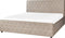 AMIENS - Bed met opbergruimte - Taupe - 180 x 200 cm - Fluweel