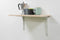 AMIG Plankdrager/planksteun - aluminium - gelakt wit - H300 x B200 mm - boekenplank steunen