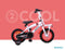 AMIGO 2cool Jongensfiets - Kinderfiets 12 inch - Wit