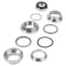 Amigo Balhoofd set fiets - staal - chroom - universeel - 22.4/30.0/27.0 mm