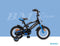 Amigo BMX Fun Jongensfiets - Kinderfiets 12 inch - Zwart/Blauw