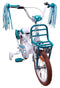 AMIGO Dots Meisjesfiets - Kinderfiets 12 inch - Met Zijwieltjes - Wit
