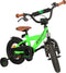 AMIGO Explorer Jongensfiets 12 Inch - Kinderfiets voor 2 tot 4 Jaar - 90-105 cm - Groen/Zwart
