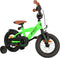 AMIGO Explorer Jongensfiets 12 Inch - Kinderfiets voor 2 tot 4 Jaar - 90-105 cm - Groen/Zwart