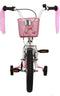 AMIGO Flower Meisjesfiets - Kinderfiets 14 inch - Wit