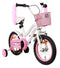 AMIGO Flower Meisjesfiets - Kinderfiets 14 inch - Wit