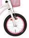 AMIGO Flower Meisjesfiets - Kinderfiets 14 inch - Wit