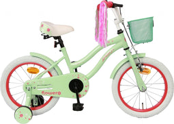 AMIGO Flower Meisjesfiets - Kinderfiets 16 inch - Groen