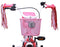 AMIGO Magic Meisjesfiets - Kinderfiets 12 inch - Met Terugtraprem en Zijwieltjes - Roze