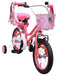 AMIGO Magic Meisjesfiets - Kinderfiets 12 inch - Met Terugtraprem en Zijwieltjes - Roze