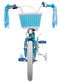 AMIGO Superstar Meisjesfiets 16 Inch - Kinderfiets voor 4 tot 6 Jaar - 100-115 cm - Lichtblauw - met Zijwieltjes