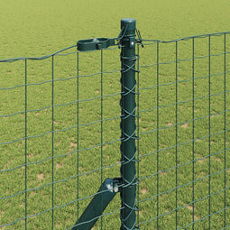 vidaXL - Hekposten - 13 - stuks - Groen - Ø32 - mm - 210 - cm - Gegalvaniseerd - Staal