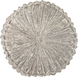 J-Line kussen Viva Rond - polyester - zilver